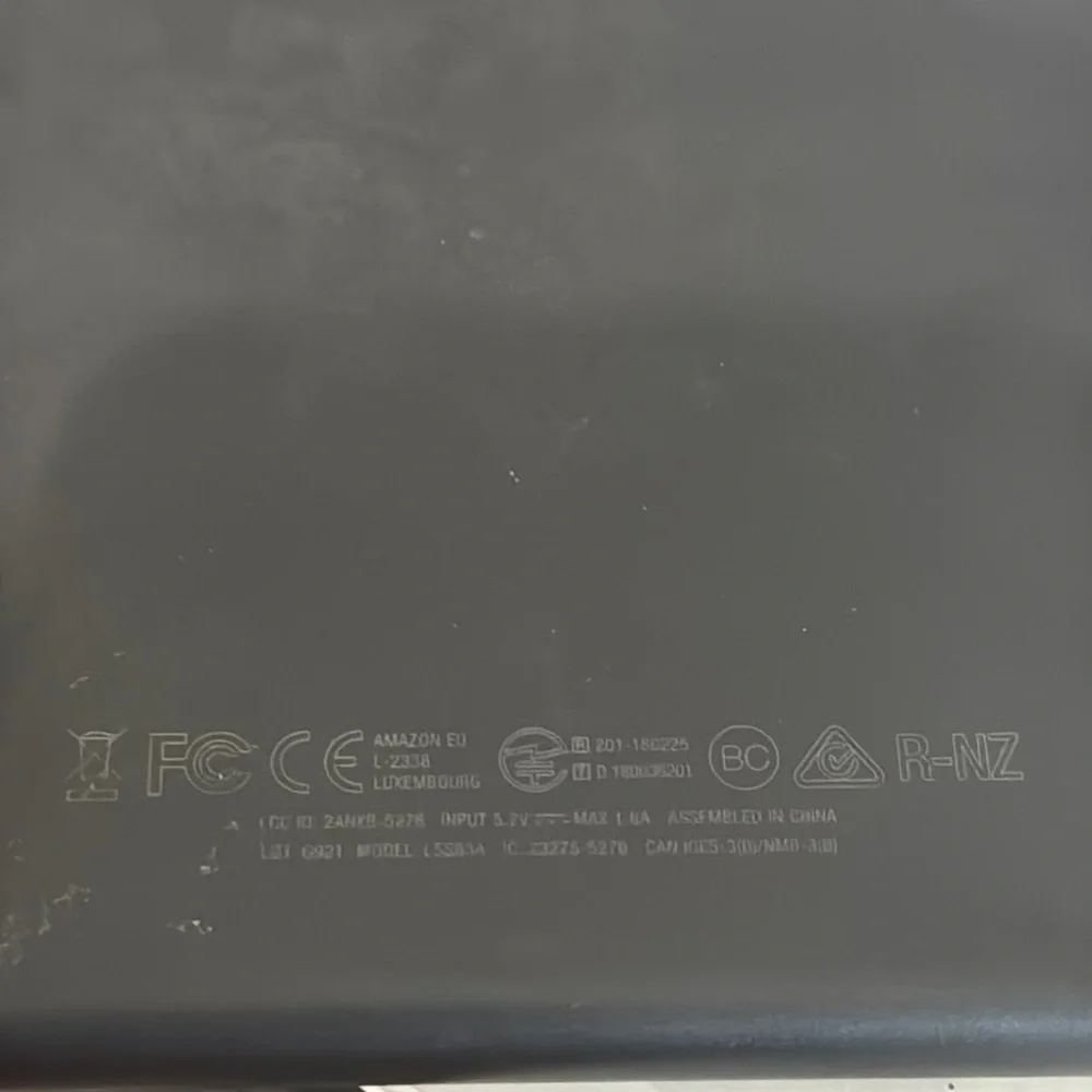 Amazon 6 Fire tablet with case and charger